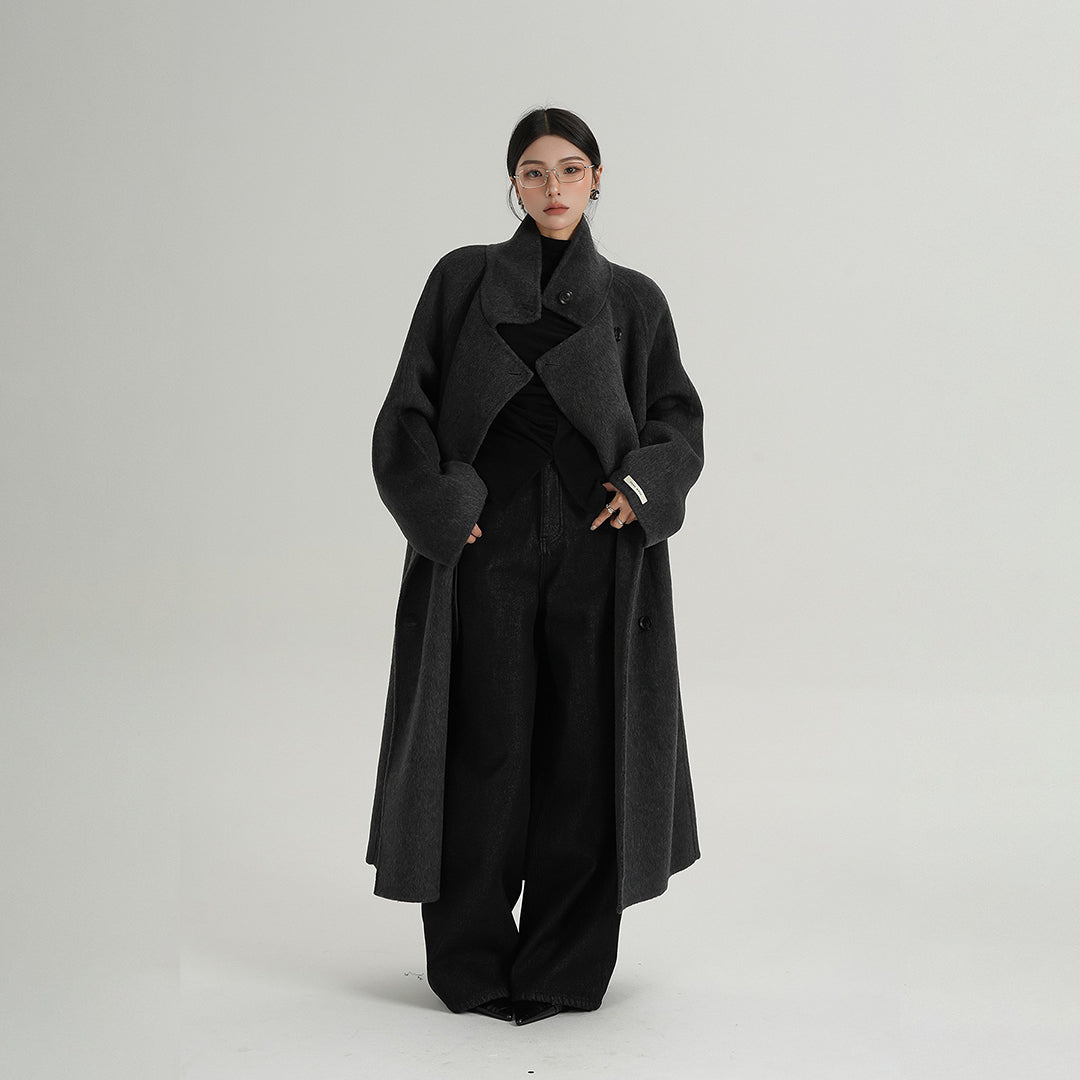 【アウター】高級感 気質よい スタンドネック ウール コート【JZシリーズ】