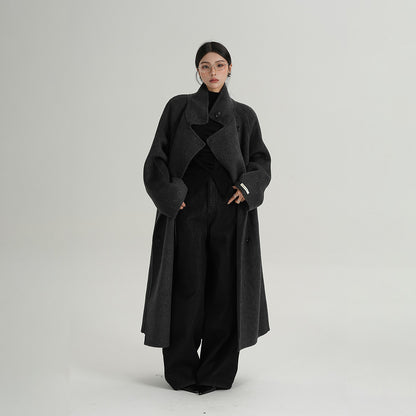 【アウター】高級感 気質よい スタンドネック ウール コート【JZシリーズ】