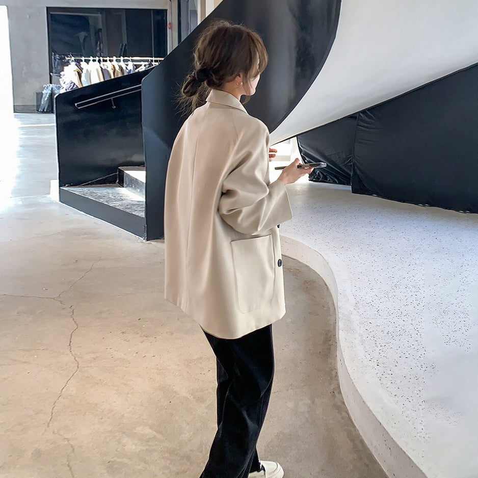 【アウター】 スーツジャケット レディース 春秋 高級感 デザイン性あり レトロ香港風 韓国系おしゃれ【SNシリーズ】