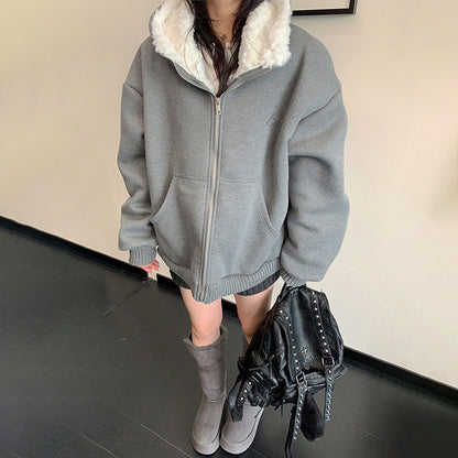 【アウター】🧸 重厚あったか裏ボア フード付き中綿ジャケット レディース 冬新作 綿入れコート【FCシリーズ】