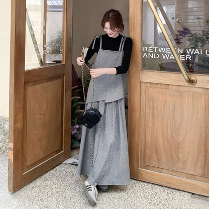 2点セット！【セットアップ】おしゃれトップス＋キャミソールワンピースセット レディース 春夏コーデ トレンド感 大人可愛い【JZシリーズ】