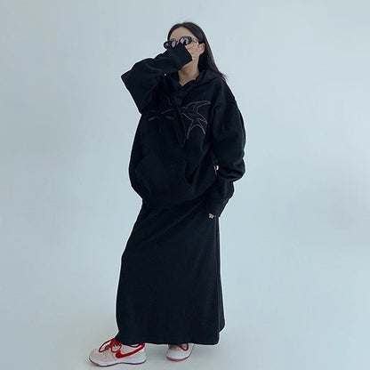 【トップス】✨ヴィンテージ刺繍＆リボンデザイン裏起毛フーディ レディース 秋冬新作【FCシリーズ】