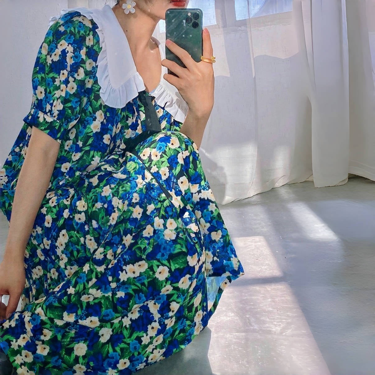 【ワンピース】夏 襟付き ウエストマーク フェミニンコーデ 半袖 ワンピース 【SHシリーズ】