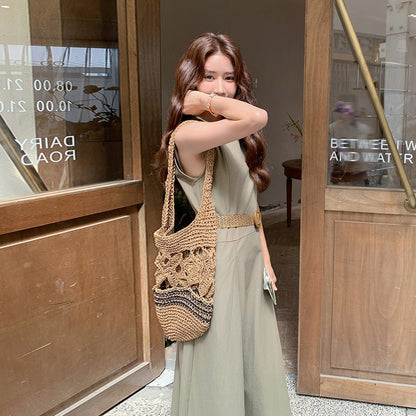 【ワンピース】夏 韓国風通勤 クール＆エレガント オルチャン系 ノースリーブワンピース【JZシリーズ】【SNシリーズ】