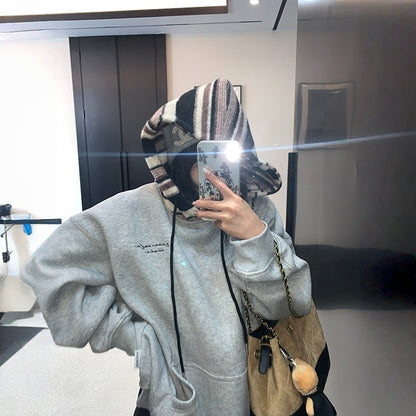 【トップス】切り替え 春 秋 冬 裏起毛 フード付き パーカー【FCシリーズ】