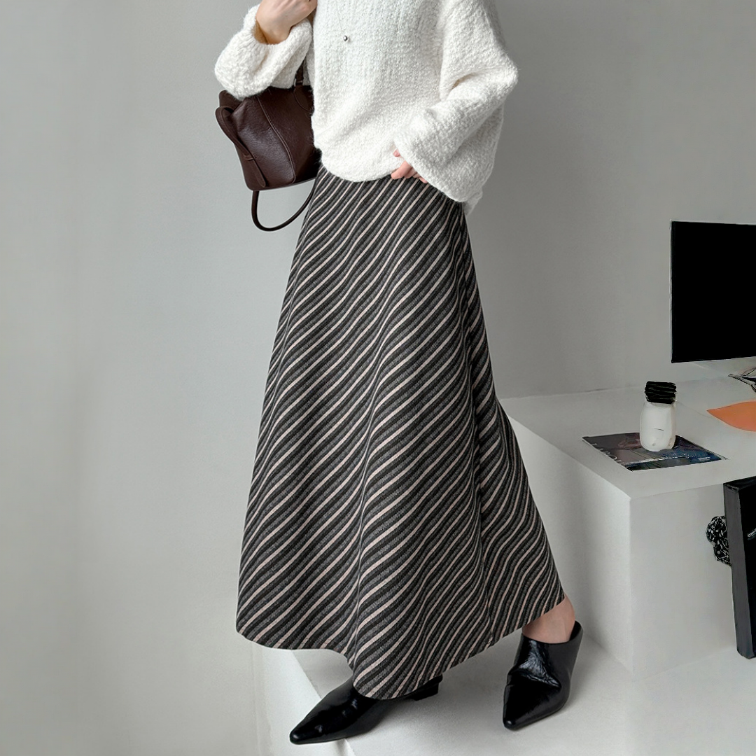 【ボトムス】春 秋 冬 ストライプ 上品 スカート 【JZシリーズ】