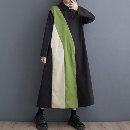 【60%OFF⭐️早い者勝ち】【ワンピース】ゆったり 大きいサイズ ピンチバック チュニックドレス シンプル カジュアル 通勤 スウィート 長袖 ワンピース【JZシリーズ】