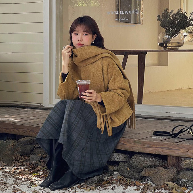 【ボトムス】ヴィンテージ風 ハイウエスト ダイヤ柄 スカート レディース 新作 Aライン スカート【SNシリーズ】