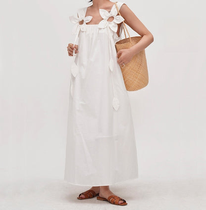 【ワンピース】【15～18日内発送】夏 リゾート風 バックオープン キャミワンピース  【JZシリーズ】