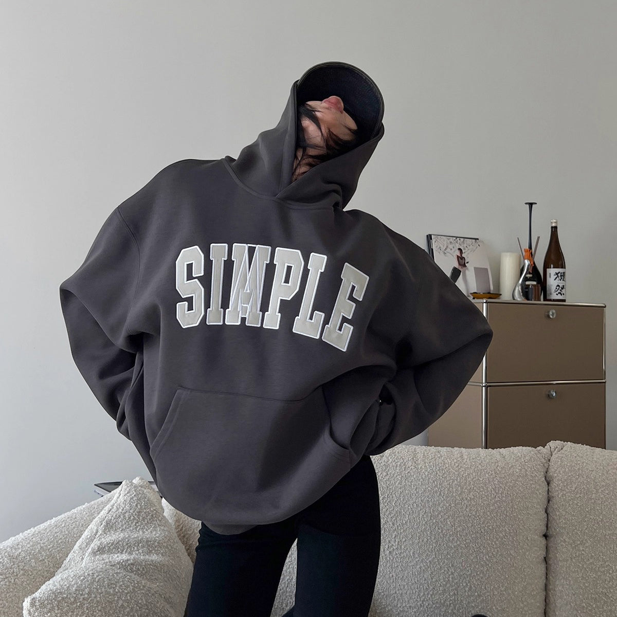 【トップス】ロゴ刺繍入り ゆるシルエット レトロパーカー レディースカジュアル【FCシリーズ】