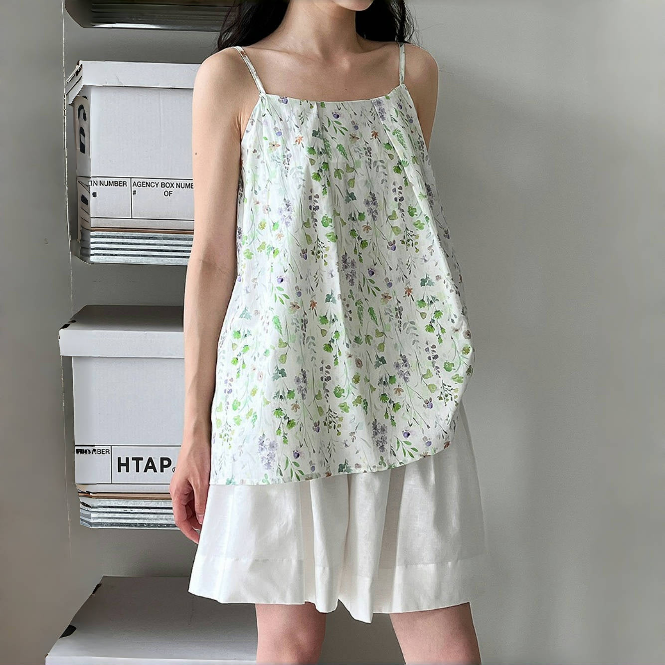 【トップス】夏 花柄 涼やか タンクトップ/キャミソール 【SHシリーズ】