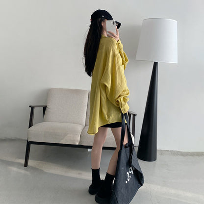 【アウター】リラックス感100％ リネン混 オーバーサイズ 体型カバー 万能シャツ レディース 新作 カーディガン
【FCシリーズ】