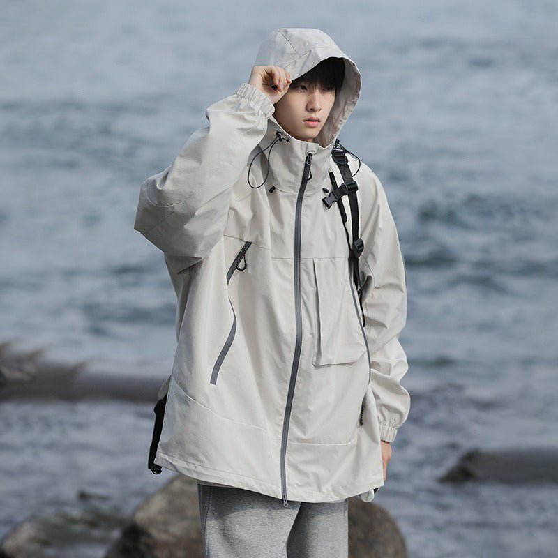 2/25~3/2 | 期間限定⭐️60%OFF【アウター】アウトドア機能 防風 ゆったり 春新作 フード付き カジュアル アメカジ 登山 マウンテンパーカー 男女兼用ジャケット【FCシリーズ】