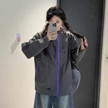 🎨多色展開 | 最大体重88kgまで対応【アウター】アウトドアソフトシェルジャケット 男女兼用 秋季 ハイキング サイクリング 登山ウェア カップル用 ワークジャケット【FCシリーズ】