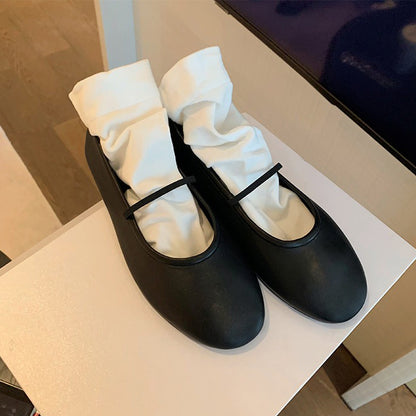 【シューズ】シンプル ソフトソール メリージェーンシューズ レディース バレエシューズ パンプス フラットシューズ