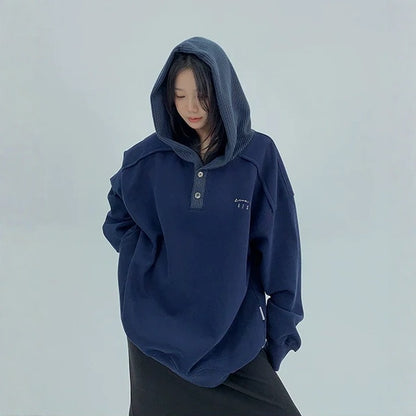 【トップス】ヘビーウェイト 春 秋 冬 厚手 切り替え フード付き パーカー 【FCシリーズ】