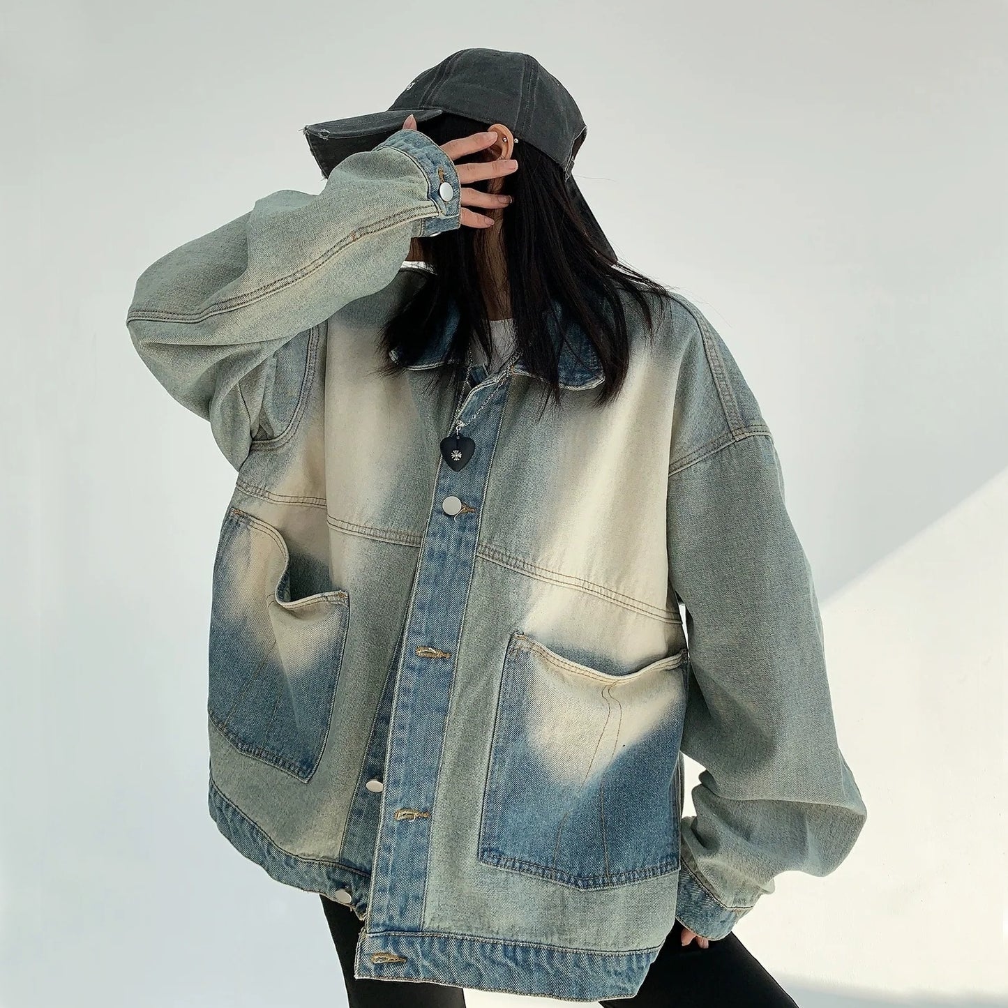 [外套] 復古春秋拉鍊牛仔夾克【FC系列】