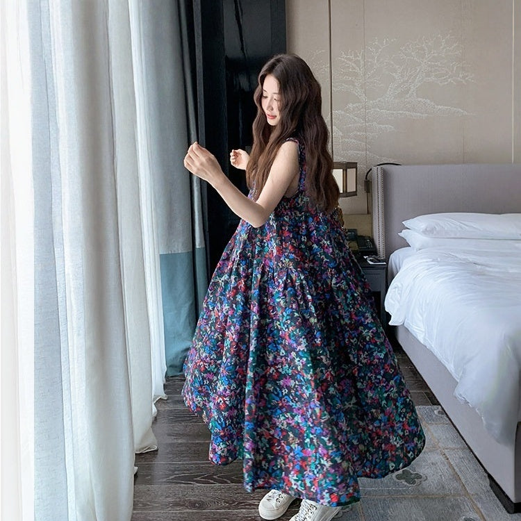 【ワンピース】ドーパミンカラー リラックス感 ユニーク ノースリーブ ワンピース 【SHシリーズ】