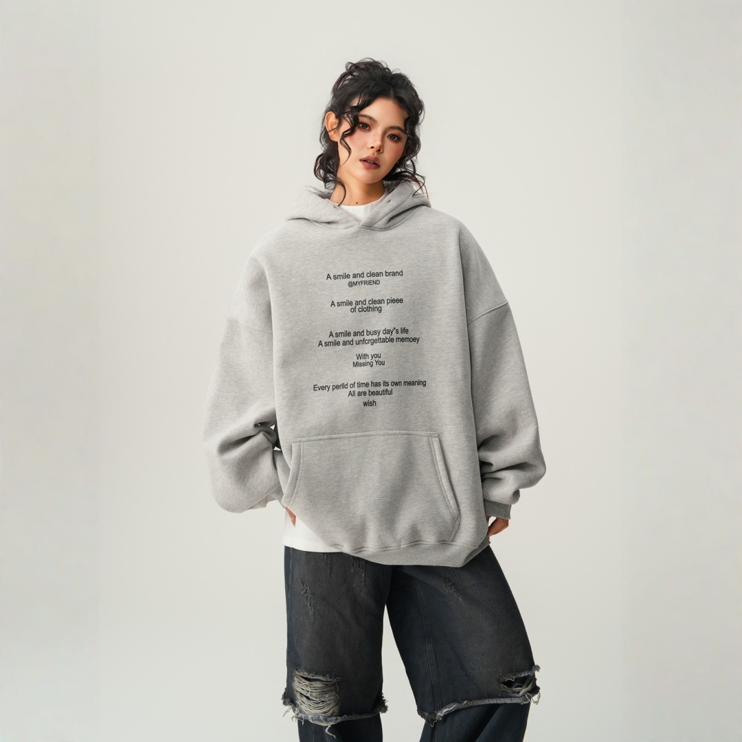 【60%OFF⭐️先行スタート！】【トップス】ヘビーウェイト 春 アルファベットロゴ 秋 冬 ゆったり フード付き パーカー 【FCシリーズ】