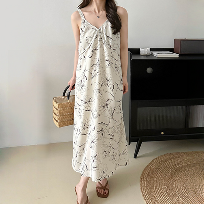 【ワンピース】夏 細見えキャミ 韓国風レトロ  カジュアル ワンピース 【SHシリーズ】