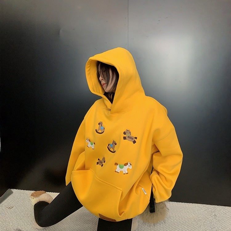 【トップス】 裏起毛 ポニー ポニー フード付き 春 秋 冬 フード付き パーカー 【FCシリーズ】