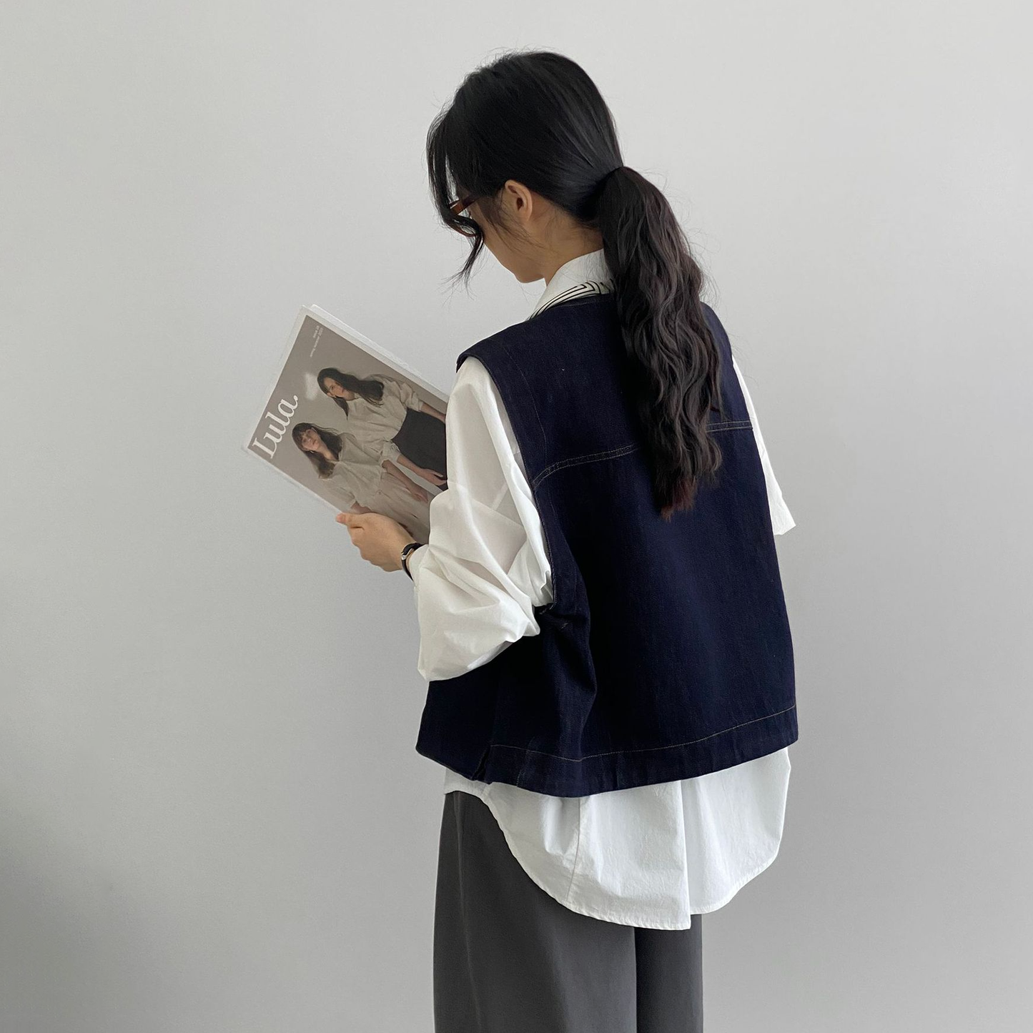 【トップス】レイヤードコーデ 秋 ヴィンテージデニムベスト レディース ポケット付き ゆったり カジュアル着回し ベストジャケット【JZシリーズ】