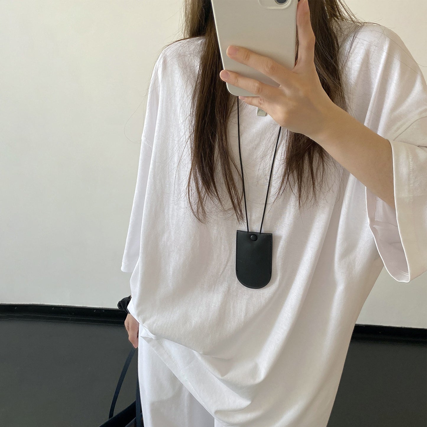 【セットアップ】【単品注文】リネンコットン風 半袖Tシャツ＋ワイドパンツ 上下セット ホワイト ゆったり ルーズフィット リラックス カジュアル 春夏【FCシリーズ】