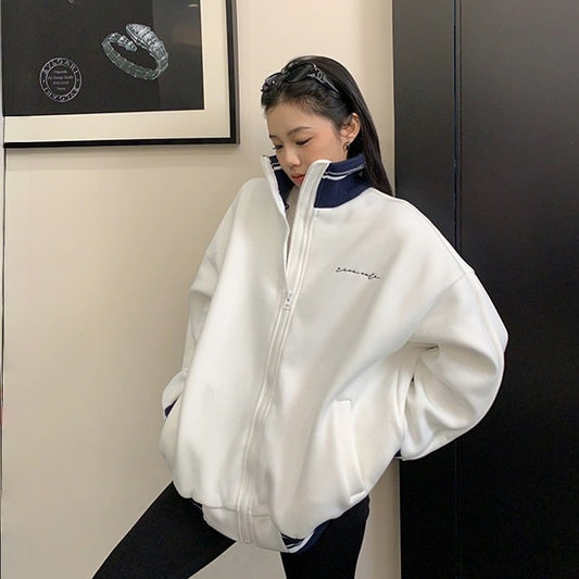 【アウター】マルチジップ スタンドカラー ショート丈 長袖 ジャケット 【FCシリーズ】