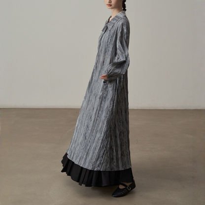 【ワンピース】プリーツ プリーツ レイヤード 長袖 ワンピース 【SHシリーズ】