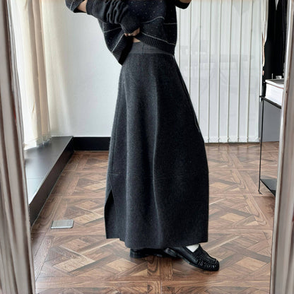【ボトムス】春秋冬 ウール ゆるリラックス スカート スカート 【SNシリーズ】