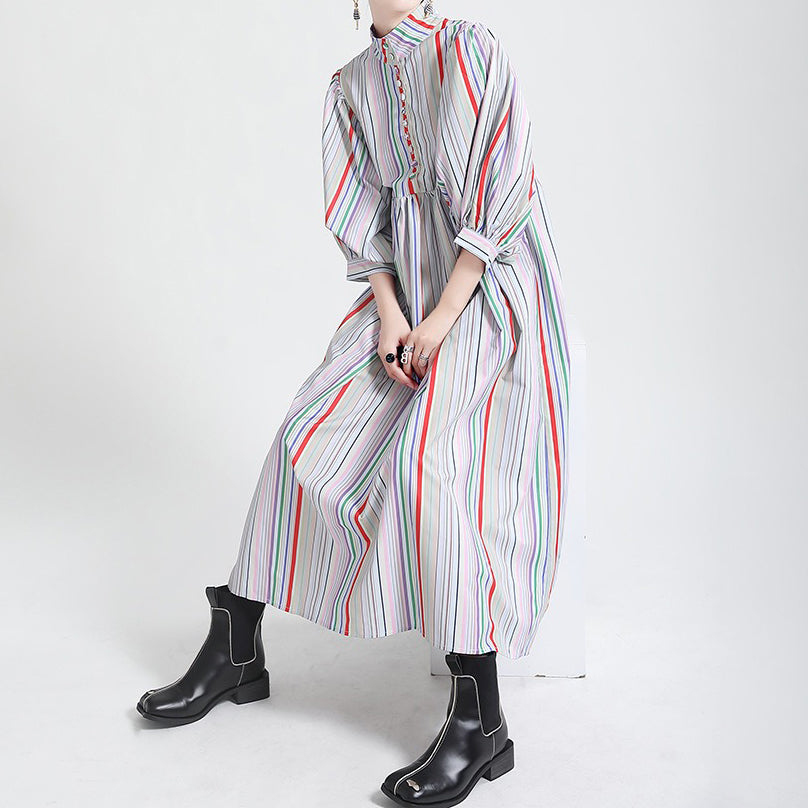 【ワンピース】日系 レトロ 配色 レインボーストライプ パフスリーブ ワンピース レディース 春新作 ファッショナブル 気質 大人可愛い
【SHシリーズ】