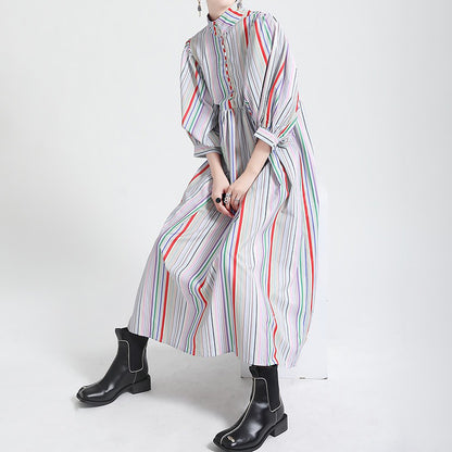 【ワンピース】日系 レトロ 配色 レインボーストライプ パフスリーブ ワンピース レディース 春新作 ファッショナブル 気質 大人可愛い
【SHシリーズ】