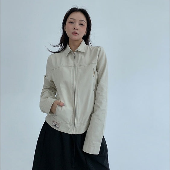 【アウター】春 秋 冬 レトロ ショート丈 スリム ジャケット 【FCシリーズ】