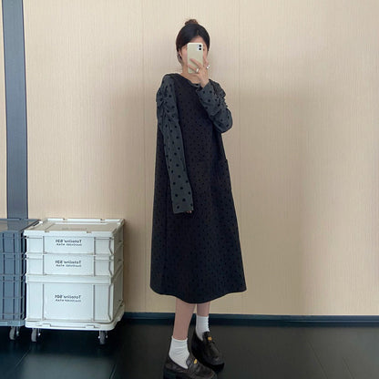 【ワンピース】韓国風ジャンパースカート レディース 秋新作 ノースリーブワンピース ゆったり リラックス 体型カバー【JZシリーズ】