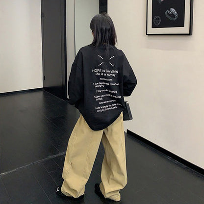 【ボトムス】アメリカンヴィンテージ ルーズシルエット ストレートパンツ レディース【FCシリーズ】