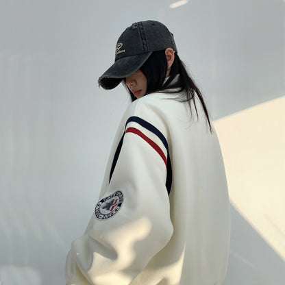 【10～20日内発送】【アウター】切り替え 刺繍 春秋 ジャケット 【FCシリーズ】