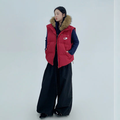 【トップス】厚手中綿ベスト アメカジ ショート丈 レディース【FCシリーズ】【10～13日発送】