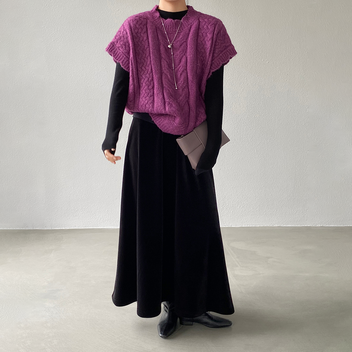 【ボトムス】❄️冬必須！あったかベロアスカート Aラインフレア レディース 高級感【JZシリーズ】