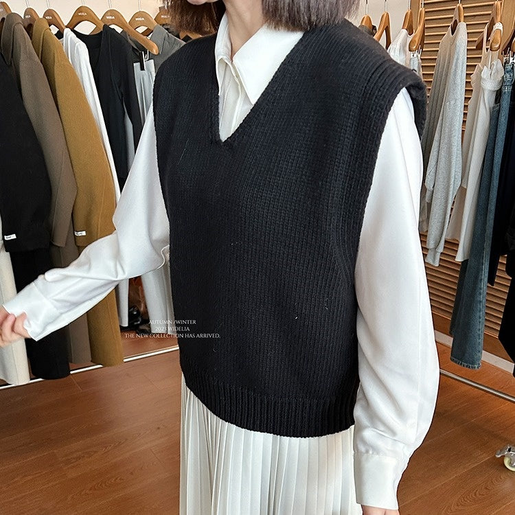 【24AW】【15～20日内発送】【ワンピース】切り替え プリーツ シャツ 長袖 ワンピース