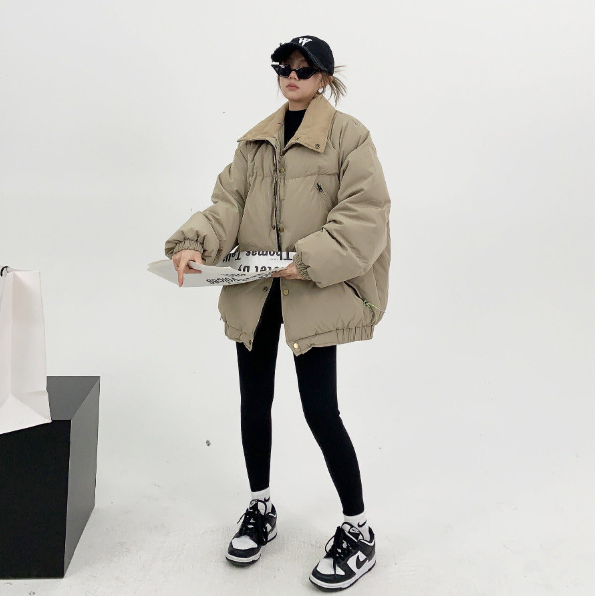 【アウター】デザイン重視♡冬用ショート中綿コート レディース ゆったりカジュアル 小洒落レトロスタイル 綿入れコート【FCシリーズ】