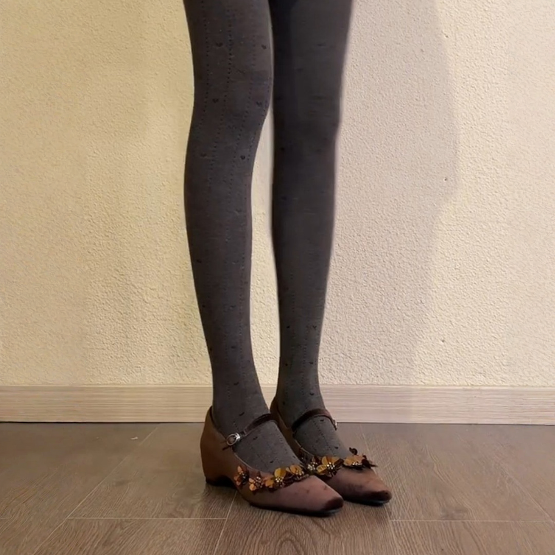 【シューズ】スパンコール フラワー ストラップ メリージェン シューズ パンプス【JZシリーズ】