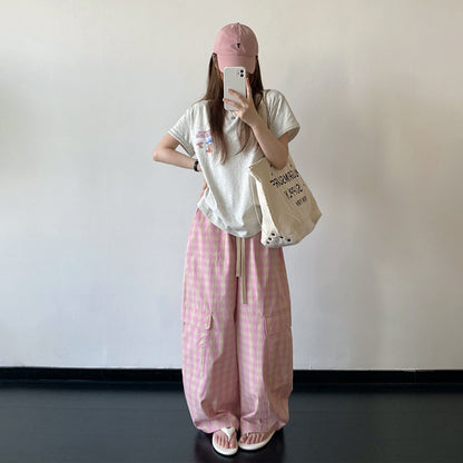 【トップス】Tシャツ レディース コットン カラープリント 半袖 ゆったり カジュアル【FCシリーズ】