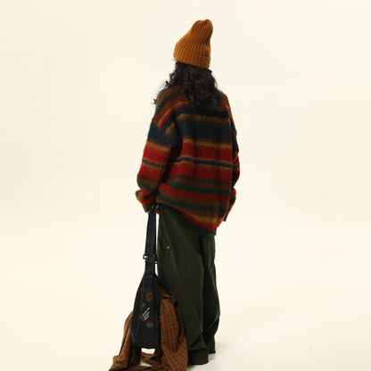 【トップス】🎄ヴィンテージ クリスマスニット レディース 秋冬 ゆったりモード系セーター【FCシリーズ】