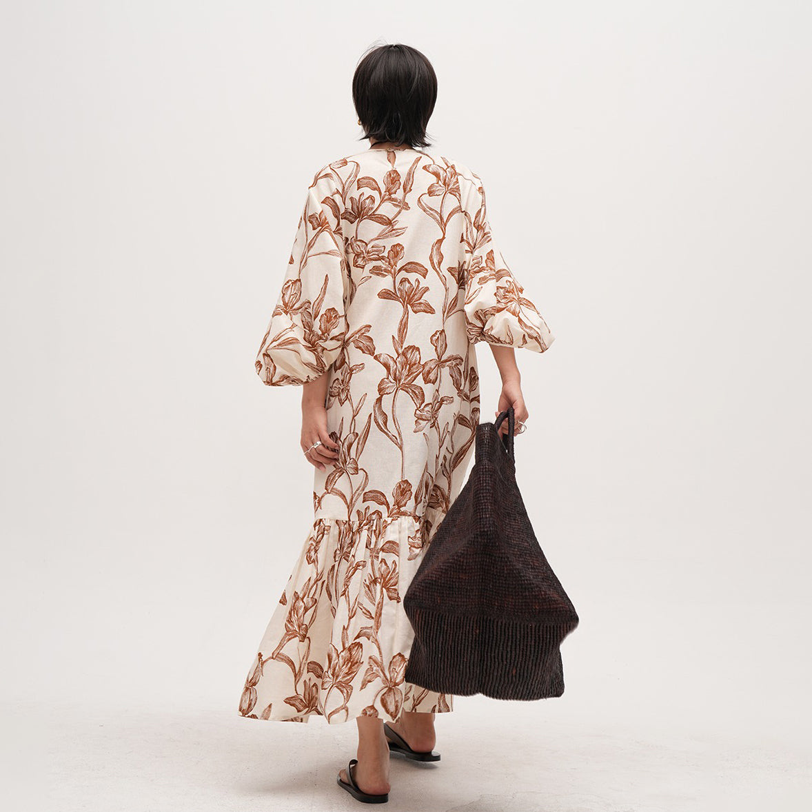 【ワンピース】長袖 ゆったりワンピース 夏用 薄手 ロングドレス 大きいサイズ ビーチリゾートスタイル【SHシリーズ】【JZシリーズ】