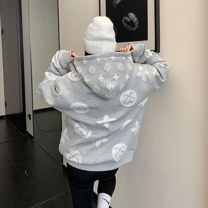 【アウター】フード付き レーザー刺繍 トレンド感 ジャケット 【FCシリーズ】