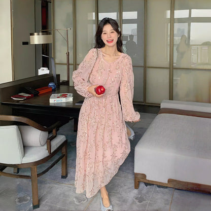 【ワンピース】オードリー風 上品 高品質 合わせやすい 人気 長袖ワンピース【JZシリーズ】