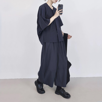 【ボトムス】夏 バルーンパンツ  ゆったりシルエット 	カジュアルパンツ 【AHシリーズ】