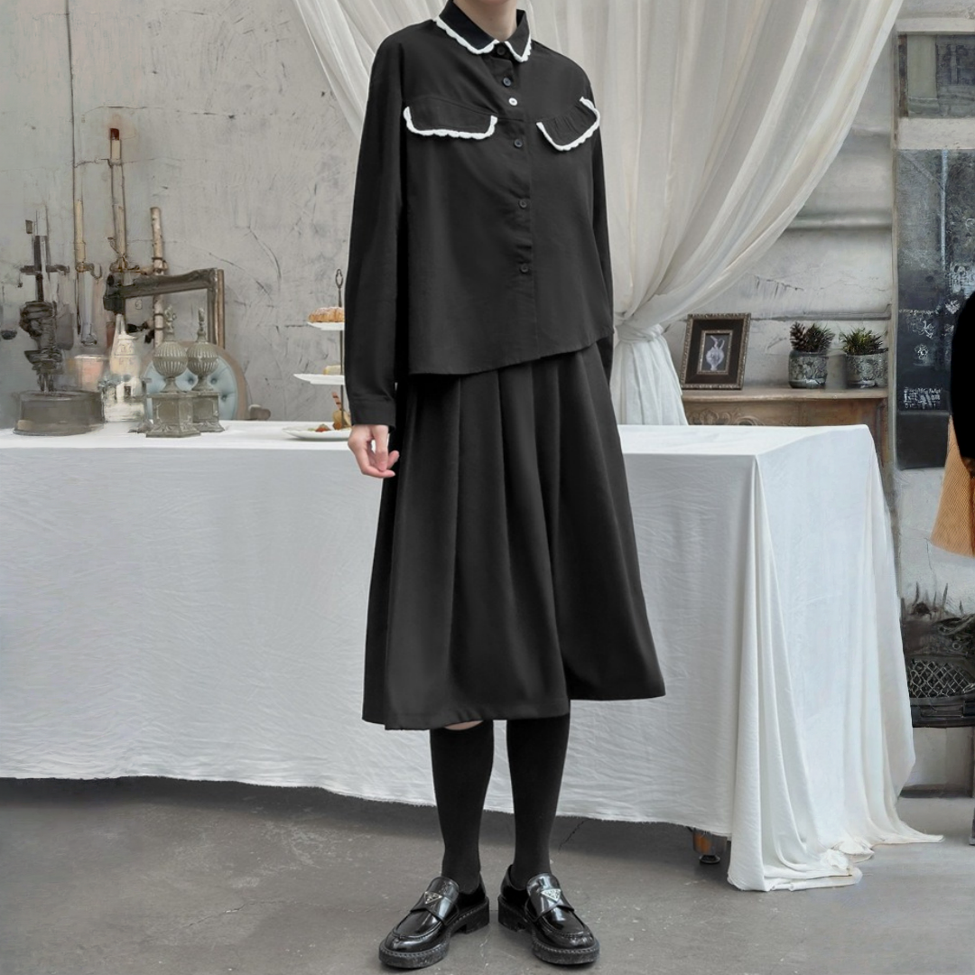 【ボトムス】春 秋 冬 ハイウエスト Aライン プリーツスカート 【AHシリーズ】