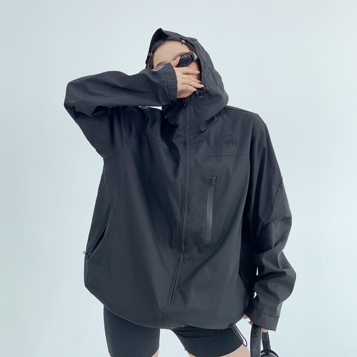 [外套] 美式春秋高級薄款寬鬆刺繡連帽外套【FC系列】