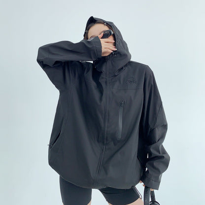 [外套] 美式春秋高級薄款寬鬆刺繡連帽外套【FC系列】